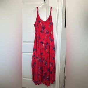 Torrid Tropical Pink and Blue Long Dress